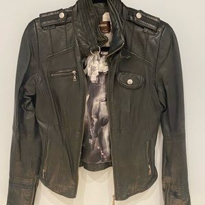 Danier  fitted leather jacket